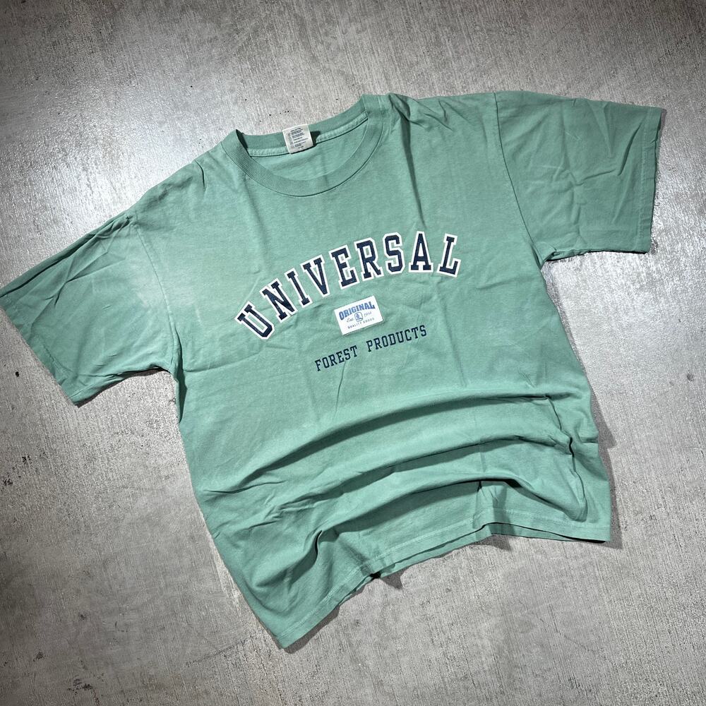 Vintage 90s Universal Forest Products Green T-Shirt Large